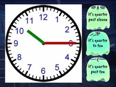 Telling the time - quiz