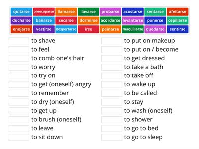 Reflexive verbs