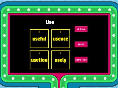 Suffixes