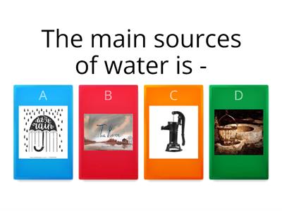 Sources of the water-