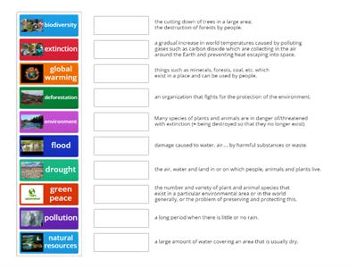 VOCABULARY ABOUT ENVIRONMENT