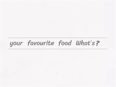 Food questions movers
