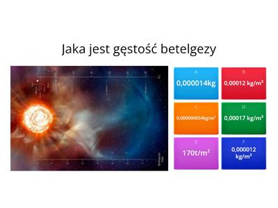 Betelgeza pytanie