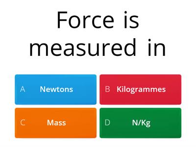 Drag and Weight KS3