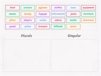 Always plural-singular