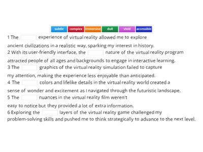 A whole new universe (ESL Brains, gap fill)