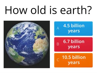 Earth Quiz