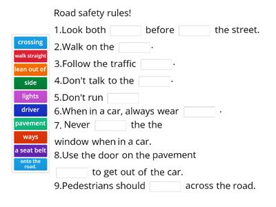 Road safety rules spotlight 6 