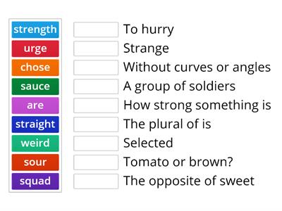 SNIP Revision Words 2