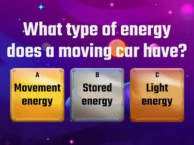 Types of Energy Quiz 