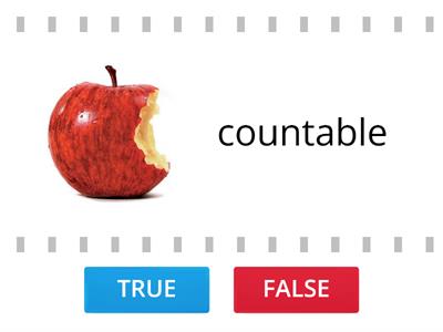  COUNTABLE and UNCOUNTABLE nouns 