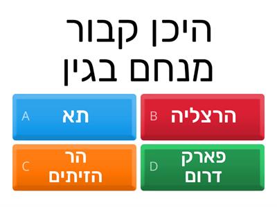 פארק מנחם בגין תלמידי חוג גמרא