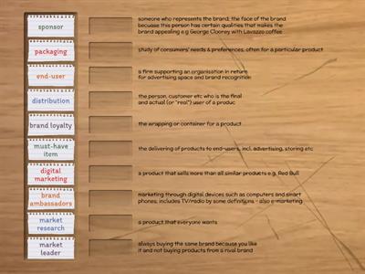 Essential Marketing vocabulary ESL