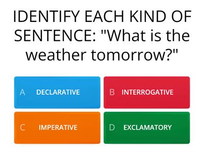 KINDS OF SENTENCES