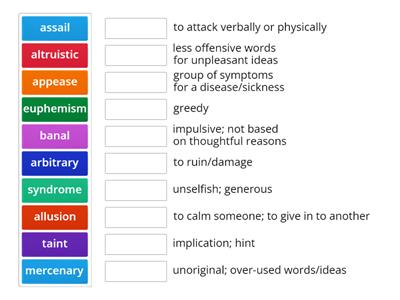 Ch 5-8th Word Wall Games