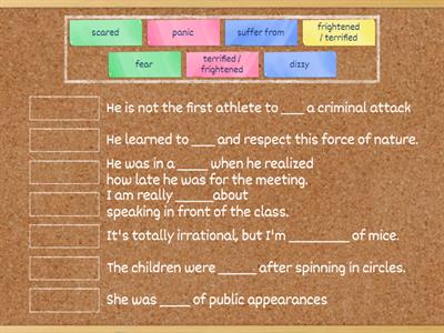 vocabulary phobia (EF Pre inter unit 9)