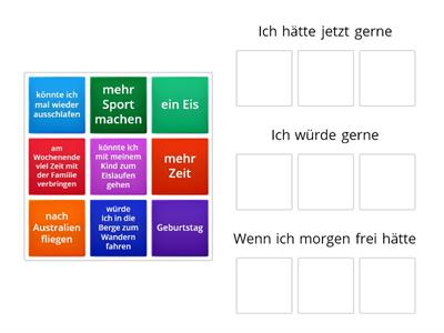 B1.1. L4 Konjunktiv II Präsens/  ich würde, hätte, wäre, könnte 