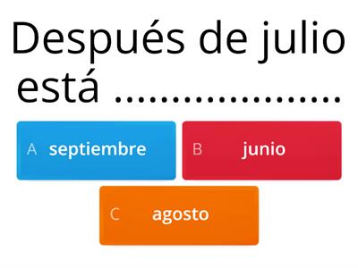 LOS MESES DEL AÑO