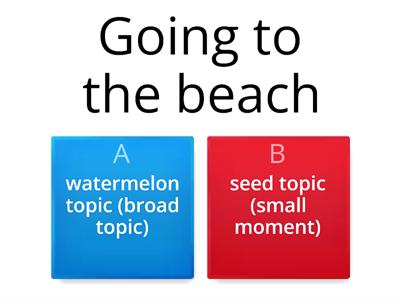 Watermelon vs. Seed Topics