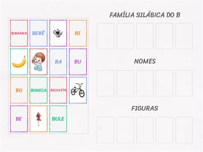 Trabalhando a família silábica do B