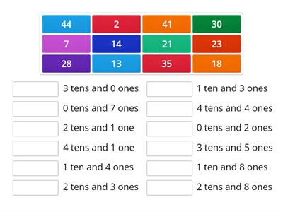 MATHS. Tens and Ones. Exercise 1