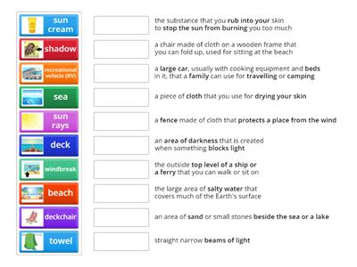 Mr Bean goes sunbathing - definitions - English Teaching Mania by BS