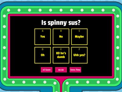 spinnys quiz