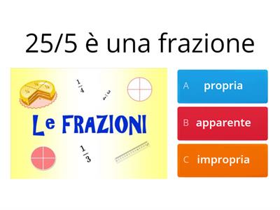 Frazioni matematica quinta primaria 