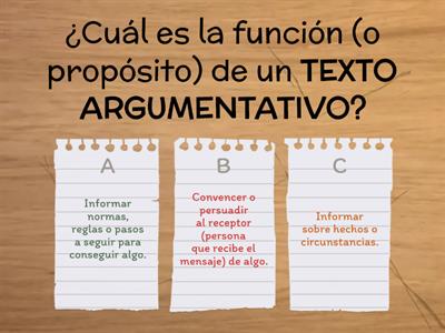 TEXTOS ARGUMENTATIVOS