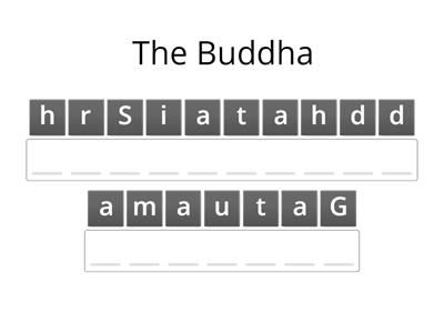 Anagram Buddhism 1 