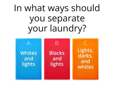Laundry Quiz