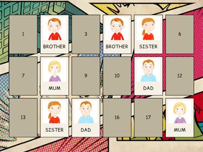 FAMILY MEMBERS - MEMORY GAME