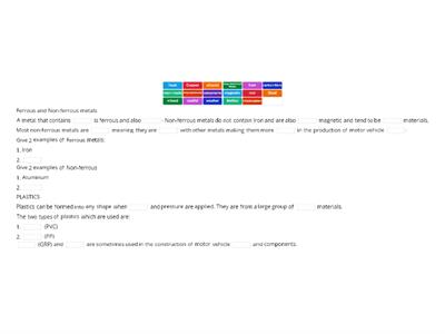 Ferrous and Non-ferrous metals