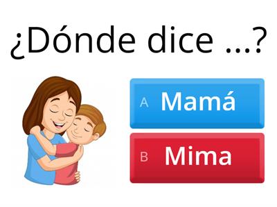 ¿Dónde dice?  LETRA M