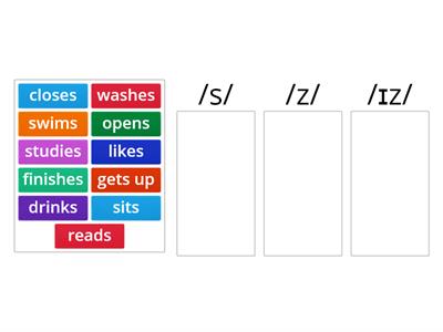 Present Simple 3rd person singular