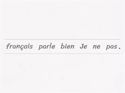 La négation, ne pas, ne plus, ne jamais, ne rien, ne pas encore...