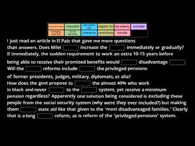 July 2024 Milei proposed pension reforms 