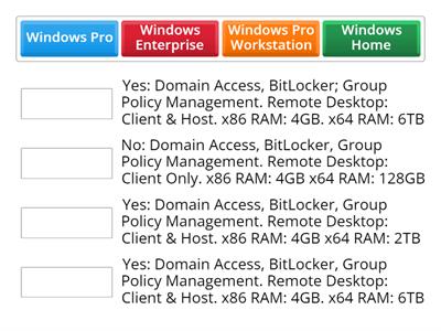 Windows Editions & Features 