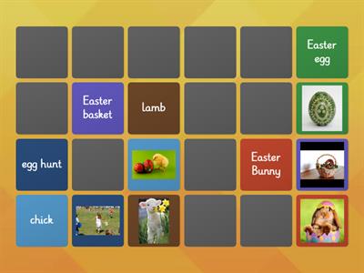 EASTER vocabulary Memory game