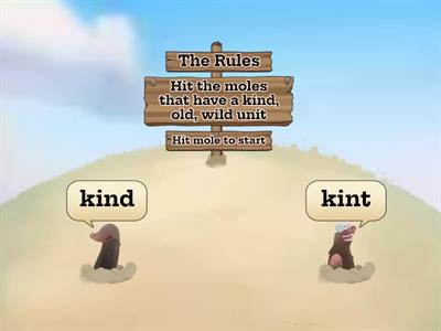 Kind, Old, Wild Unit Words