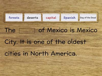 Find The Missing Word! - Mexico Facts