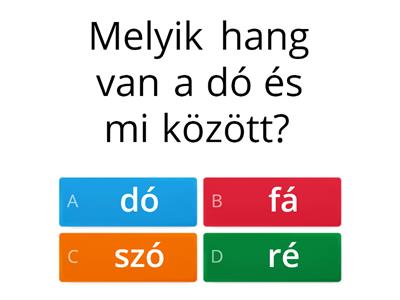 Játék a szolmizációs hangokkal (kicsiknek)