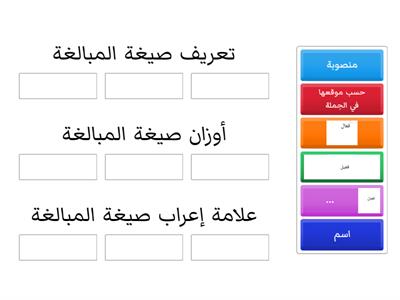 صيغ المبالغة 