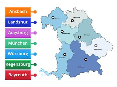 Regierungsbezirke Bayern