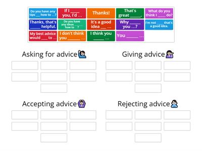 Giving & asking for advice