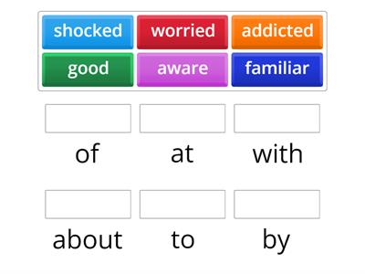 Adjective+ preposition