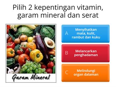 Kuiz Nutrien Menjamin Kesihatan PK Tahun 5