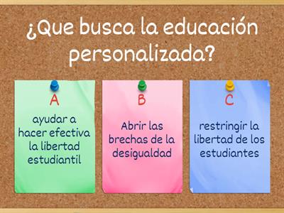 Educación personalizada