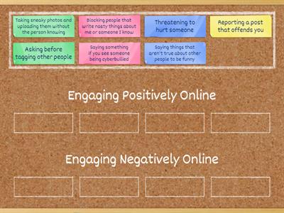 Identifying Positive and Negative Online Behaviours