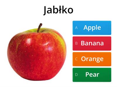 Owoce w języku angielskim